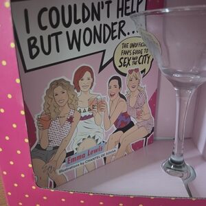 T.J.Maxx SATC Book and Cocktail Glass Set - Multi-Color -TODAY FREE SHIPPING